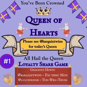 .
💜🎄💜🎄💜
 PLEASE SEE
KATHLEEN 
BARGAINTWINS
FOR FRIDAY’S
👑QUEEN👑 
 💜🎄💜🎄💜